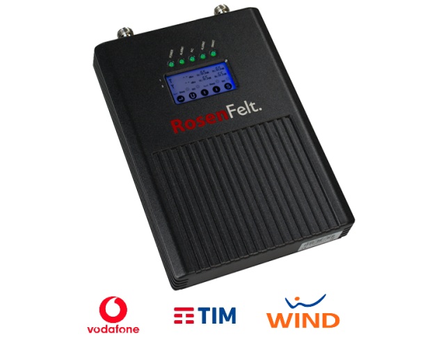Rosenfelt RF EL15-L, ripetitore GSM, 900 MHz, 800 MHz, tutti gli operatori Rosenfelt RF EL15-L, ripetitore GSM, 900 MHz, 800 MHz, tutti gli operatori