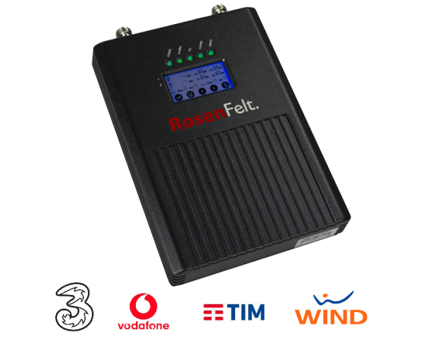 Ripetitore GSM, Rosenfelt GSM RF ED10-L, 900 MHz, 1800 MHz, tutti gli operatori Ripetitore GSM, Rosenfelt GSM RF ED10-L, 900 MHz, 1800 MHz, tutti gli operatori