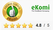 Premiato con il certificato d'oro di approvazione eKomi!