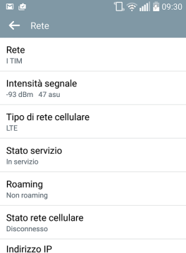 misurare segnale GSM android 2